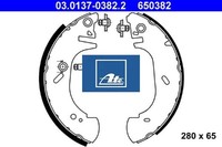 ATE 03.0137-0382.2 Bremsbackensatz 4 Bremsbacken Trommelbremse
