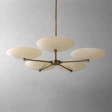 Mid-Century 5-arm ceiling light Modern brass ...