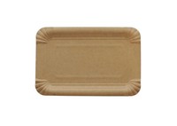 All Natural 250 StüCk Bio Pappteller 13X20Cm, Braun, Recycling