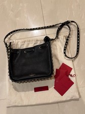 VALENTINO Valentino Rockstud Leather Shoulder Bag