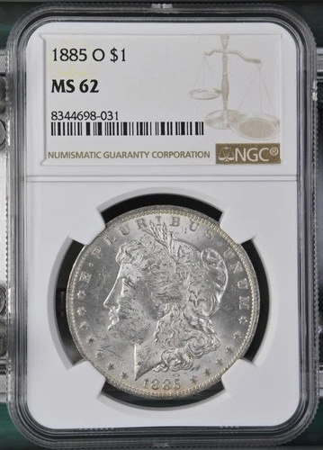 1885-O Morgan Dollar NGC Certified MS62