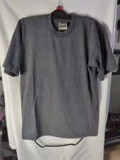 Vintage PRO CLUB HEAVY WEIGHT Size  M Solid DARK GRAY T-Shirt