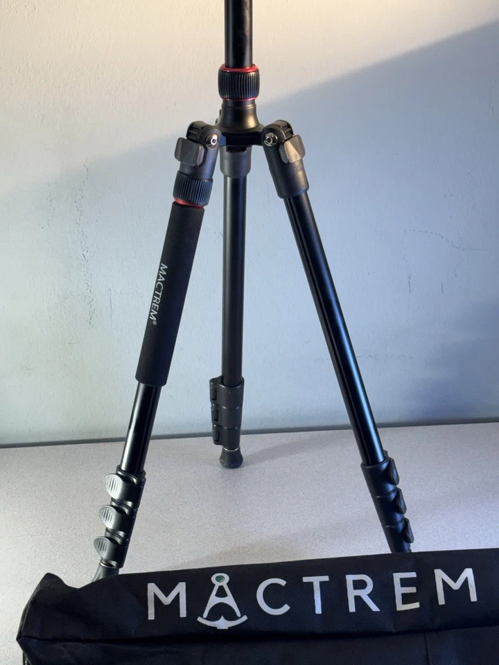 Cámara DSLR Mactrem Biscayne 84" trípode profesional de alta resistencia/con bola de cabeza Foto 4 de 4