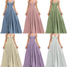 Abendkleider V-Ausschnitt Ballkleider A-Linie Elegant Party Cocktail Kleider