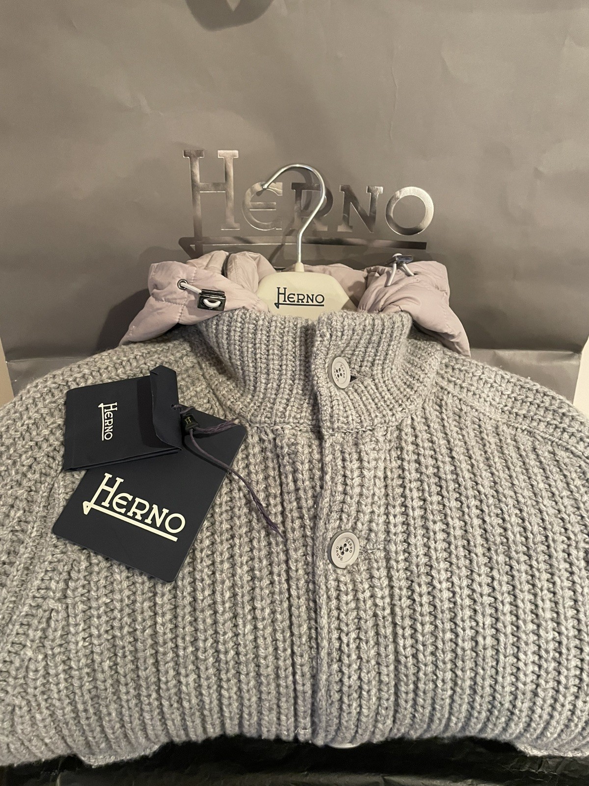 Herno Laminar Collection jacket/wool cardigan - c… - image 10