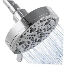 Shower Head, High Pressure Shower Head with Pause Mode, 9 Mode Fixed Chrome
