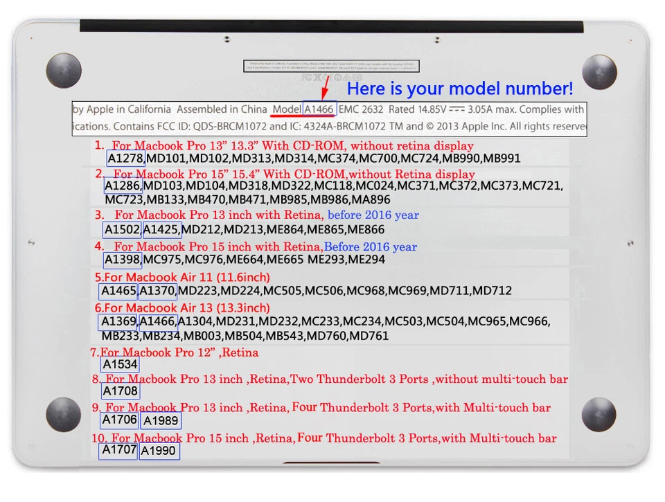 For MacBook Air Pro 13.6 14 15 16" M1-M4 Shockproof Hard Shell Case Cover Bag - Image 2 of 4