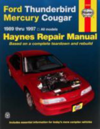 Ford Thunderbird & Mercury Cougar Automotive Repair Manual : Models Covered A...