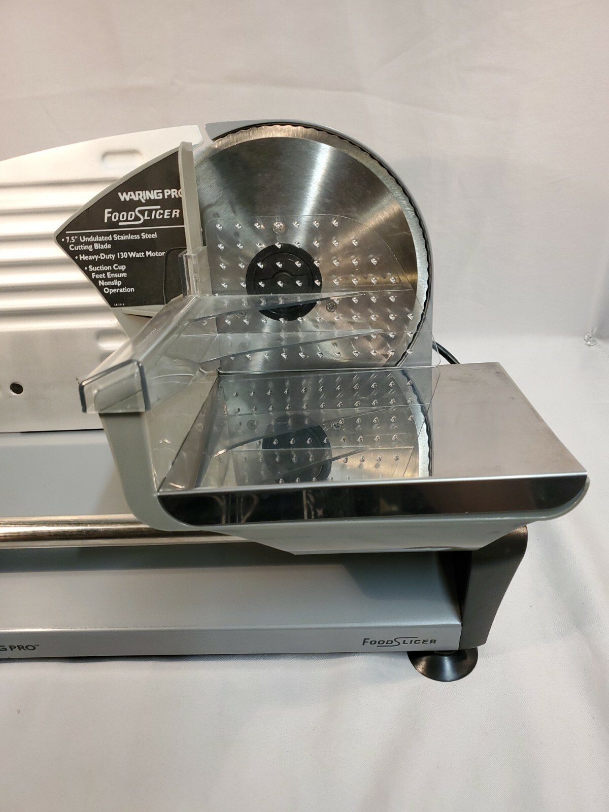 Waring Pro FS150 Professional Electric Food Slicer Premium Coated Steel