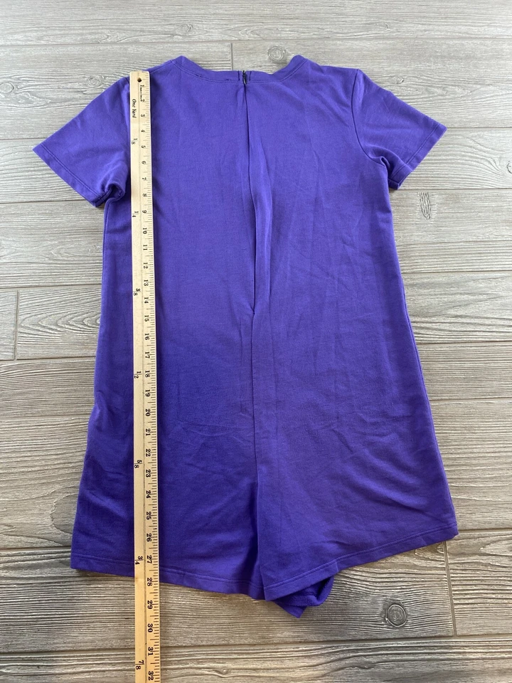 Pantalones Cortos Zara Trafaluc Mujer S Púrpura Una Pieza Mameluco Mangas Cortas Cremallera Trasera Foto 4 de 4