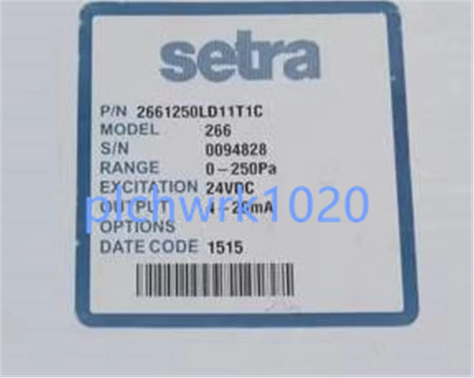 1 PCS NEW IN BOX setra Pressure Sensor 2661250LD11T1C 0-250Pa - Image 3 of 3