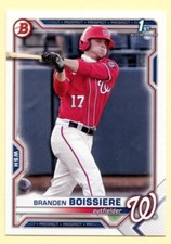 2021 Bowman Draft Branden Boissiere 1st Bowman baseball card #BD-156 Nationals