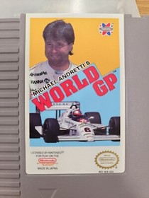 Michael Andretti's World Grand Prix GP Nintendo NES - Tested Working
