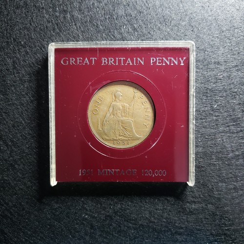 Penny Gran Bretagna 1951 - In astuccio, conio 120.000 - Foto 5 di 14