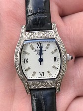 Ladies Sterling Silver Watch Encrusted With Lots Of Diamonds, Pls Read