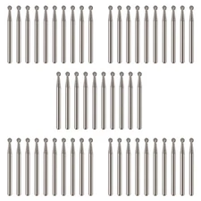 50pcs Dental FG #5 Tungsten Carbide Steel Burs Round For High Speed Handpiece