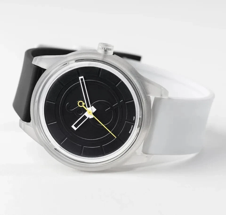 Q&Q Smile Solar Eco Friendly Watch Black White 5 Bar Water Resistant NEW Gift - image 4 of 4