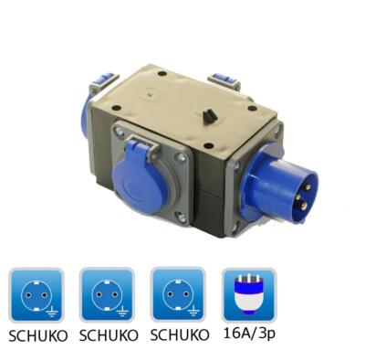 Brennenstuhl CEE Adapter Stromverteiler IP44 (1x CEE Stecker 400V/16A Brennenstuhl CEE Adapter Stromverteiler IP44 (1x CEE Stecker 400V/16A