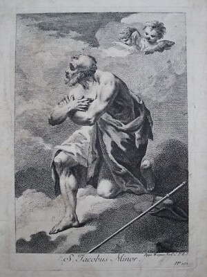 St. Jakobus d. J. (Kupferstich, erschienen bei Joseph Wagner, Venedig, 18. Jh.)