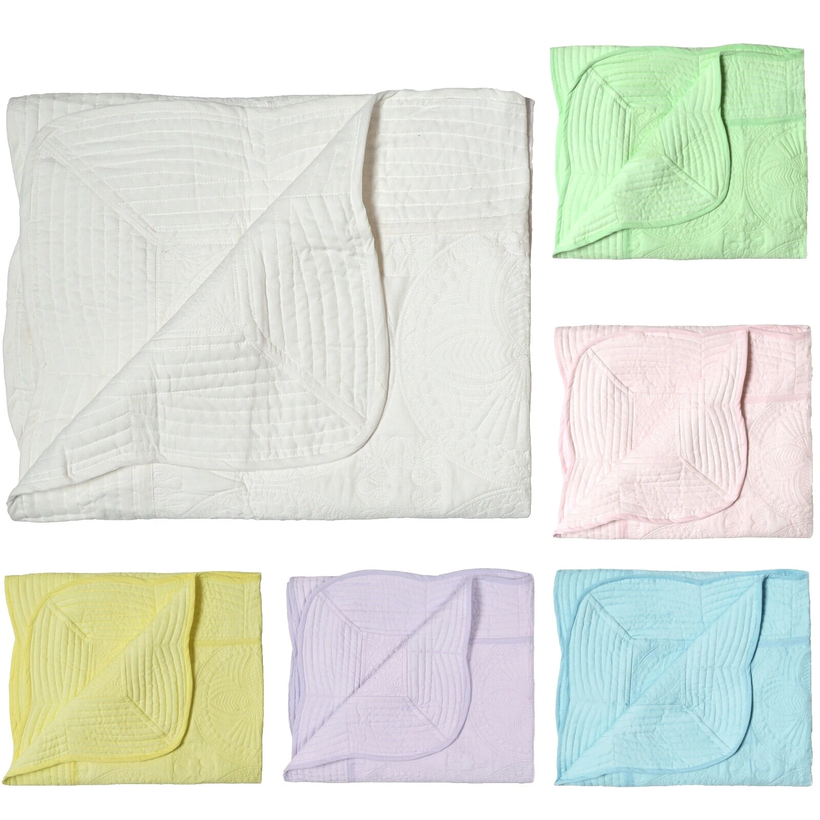 Embroidered Crib Quilts & Coverlets