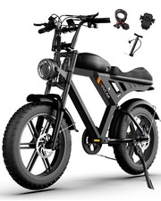 Movcan 20" Fat Tire Electric Bike 1000W 28mph 48V 15.6Ah Mountain Ebike Adults