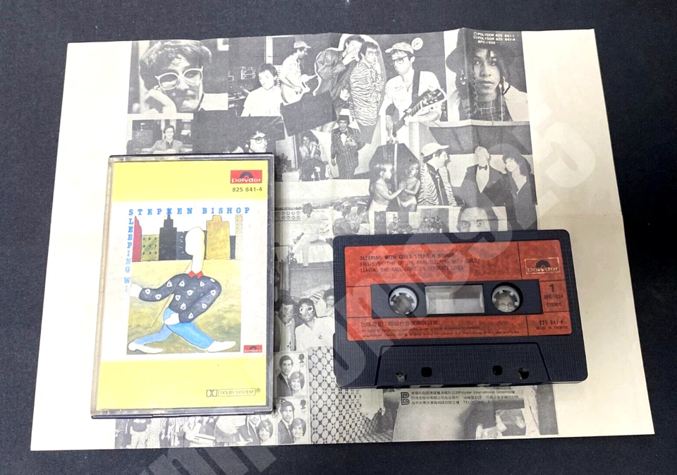 1985 Stephen Bishop Sleeping With Girls Taiwan Ltd 9 Tracks Cassette Tape Insert - Image 2 of 4