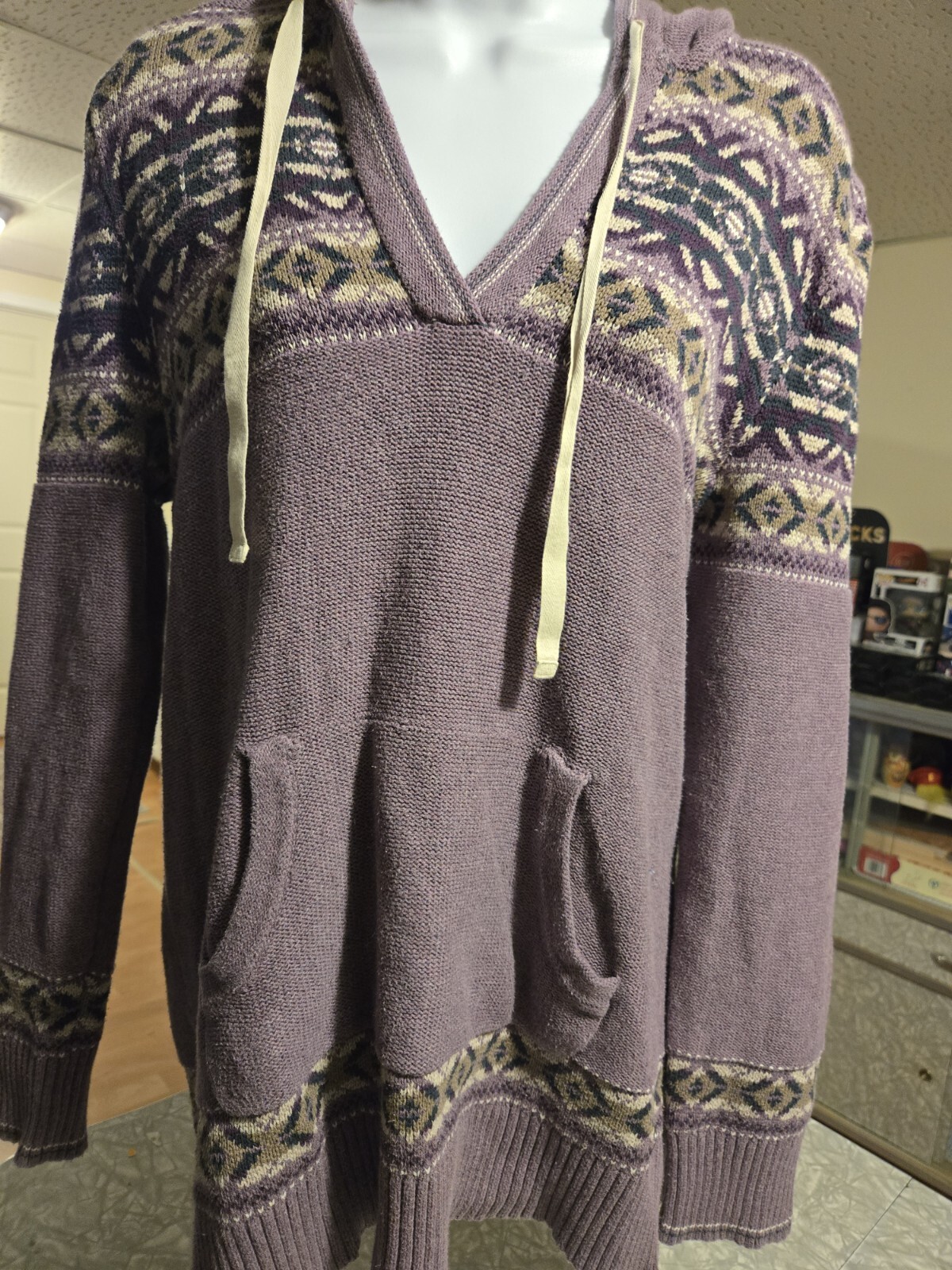Eddie Bauer Women's  Pullover Hoodie Nordic Sweater Large