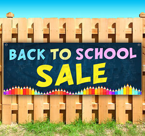 BACK TO SCHOOL SALE Advertising Vinyl Banner Flag Sign Many Sizes USA
