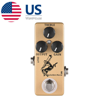 Mosky Golden Horse Overdrive Boost Effect Pedal True Bypass LED Light Metal