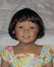 Playhouse EDEN Doll Wig SIZE 14/15 DARK BROWN Doris Day, Paige, Bobbed Style NWT