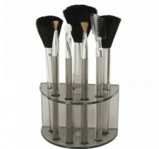 Makeup Brush Set Organizer with 7 types  holding stand NIB Cosmestic Brushes