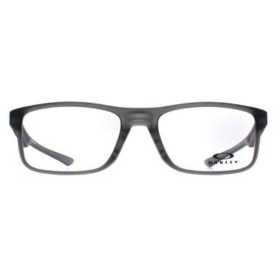 Oakley Brille Brillengestell OX8081 Plank 2.0 8081-17 Satin Grey Smoke Herren 55mm