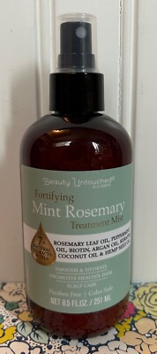 BEAUTY UNTOUCHED by SJ CREATIONS FORTIFYING MINT ROSEMARY TREATMENT MIST 8.5 OZ