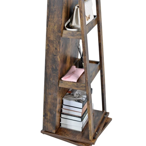 360°Swivel Jewelry Cabinet Full Length Mirror Standing Jewelry Armoire Organizer - Picture 18 of 46