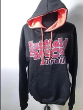 Hatfield~McCoy Trails Soft, Warm Pullover Hoodie - Ladies Medium. Black/Pink EUC