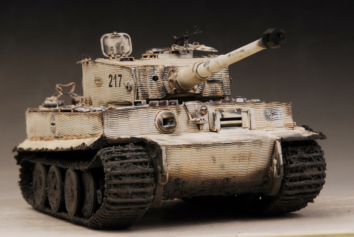 Award Winner Built Trumpeter 1/35 Panze Ace Otto Carius Tiger 217+
