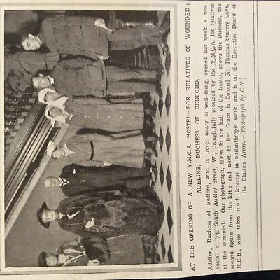 a1g ephemera 1916 ww1 picture ymca hostel duchess of bedford south audley street