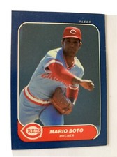 1986 Fleer Mini Baseball Card #41 Mario Soto Cincinnati Reds NmMt Free Shipping!