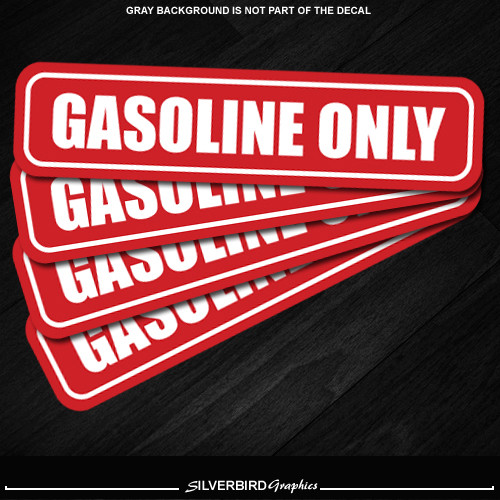 Pegatina solo gasolina puerta combustible vinilo etiqueta tanque gasolina vehículo garaje aceite - Imagen 8 de 10