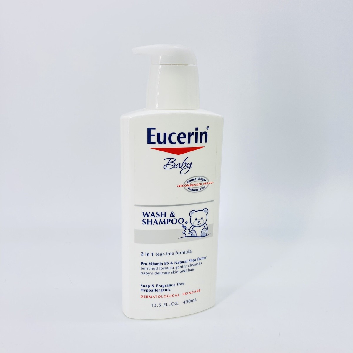 Eucerin Baby Unscented Baby Shampoo and Body Wash, Fl Oz Pump