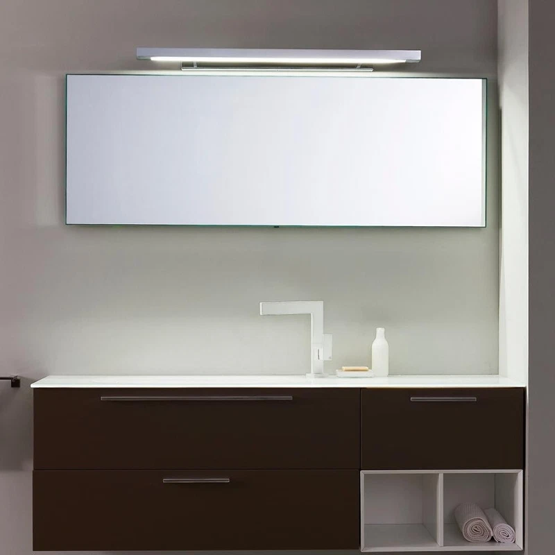 Applique Lampada a Muro Linea Light Solid Grigio Alluminio per INTERNO 1xG5 24 W, fotografia 3 di 7