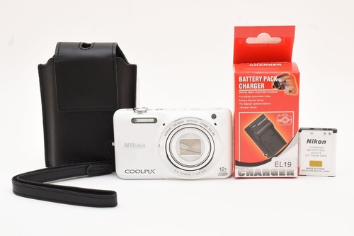 Appareil Photo Compact Nikon Coolpix S6600 Blanc - 16MP, Zoom Optique 12x, Occasion Bon état