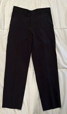 CHAPS BRAND BOYS 10 HUSKY BLACK DRESS/ SCHOOL PANTS