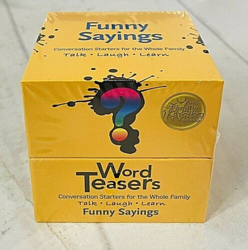 Word Teasers Wordteasers Flash Cards Funny Sayings Talk Laugh Learn NIB 1144B2
