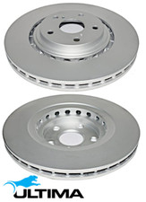FRONT VENTED DISC BRAKE ROTORS FOR TOYOTA HIGHLANDER GSU45R GSU40R 2GR-FE 3.5 V6