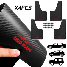 4x Schmutzfänger PKW Auto Spritzschutz Spritzlappen Kohlefasermuster Universal/