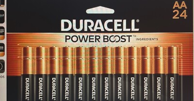 Duracell AA 24 Battery With POWERBOOST Ingredients , Alkaline LongLASTING