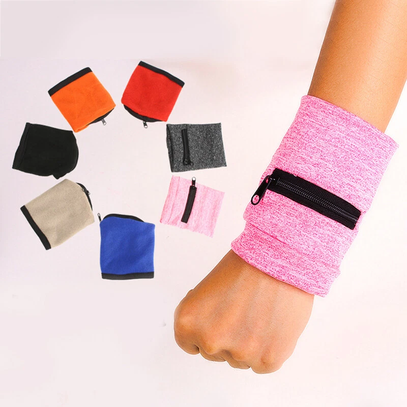 Wrist Wallet Pouch Band Zipper Running Travel Cycling Safe Bag Sports Gym Bag - Image 4 of 4