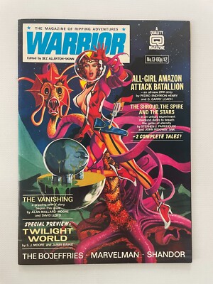 Warrior Magazine # 13 VF/NM Quality Comics Magazine Alan Moore Miracleman 1 J253