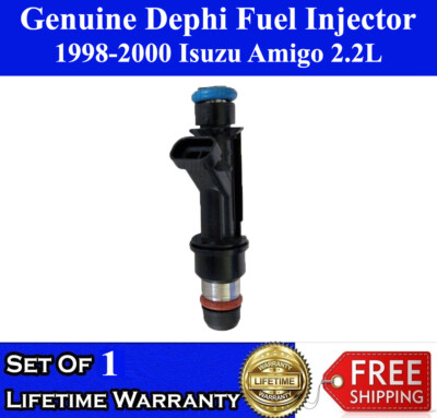 Re-Manufactured Genuine Delphi Single Fuel Injector For 1998-00 Isuzu Amigo 2.2L
